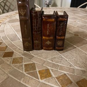 4 Small Faux Books